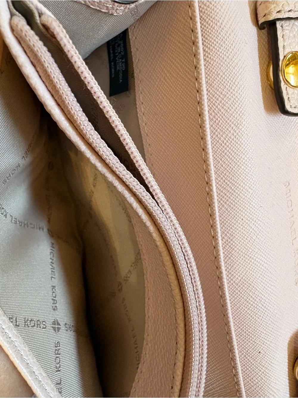 Michael Kors Tan Crossbody with Gold Logo Accent
